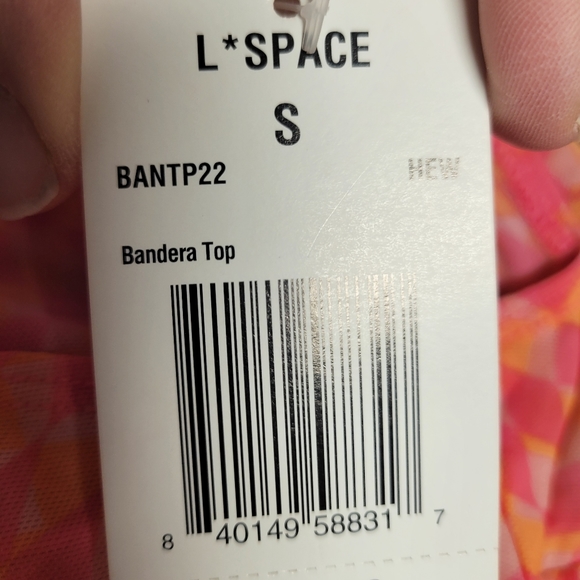 L*space Bandera Top Heat Waves Pink Retro‎ Size Small - Picture 4 of 6